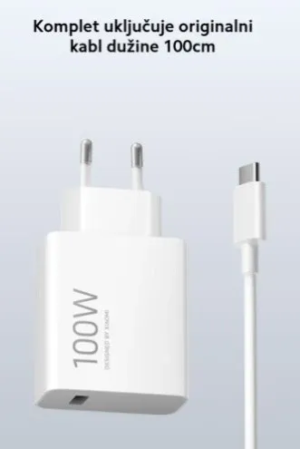 Xiaomi 100W Charging Combo (Type-A) EU USB-A adapter + kabl Tip-A to Tip-C Slika 4