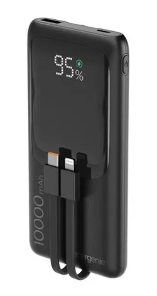 PB10-PD20-LCD-01 Gembird 20 W prenosni punjaè sa brzim punjenjem i integrisanim kablovima, 10000 mAh Slika 5