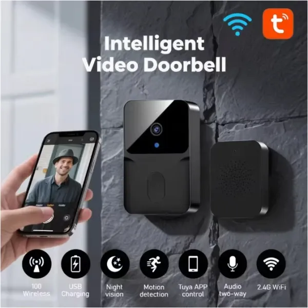 GEMBIRD SMART-FCD-M8, GMB TUYA Video interfon, OLED display, WI-FI bluetooth daljinski interfon Slika 6