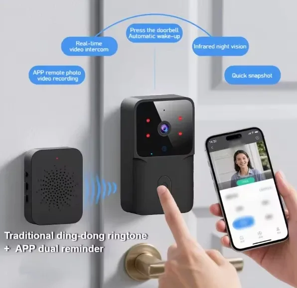 GEMBIRD SMART-FCD-M8, GMB TUYA Video interfon, OLED display, WI-FI bluetooth daljinski interfon Slika 4