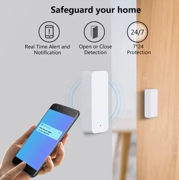 GEMBIRD TUYA DW10, GMB Wi-Fi senzor za vrata i prozore - Smart Life, Alexa i Google Home Slika 4