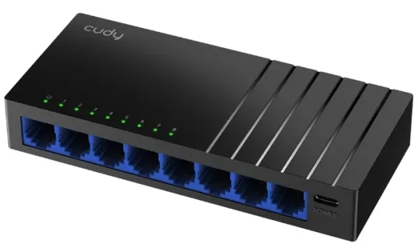 Cudy GS108D V7.0,8-Portni Gigabit Desktop Switch,USB-C, 170m Slika 9
