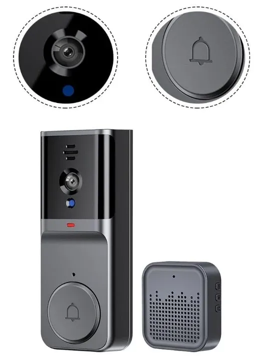 GEMBIRD KPS-M16,GMB Pametno WiFi Video Zvono 1080p sa kamerom, night vision opcija kamere,IPS Display Slika 2