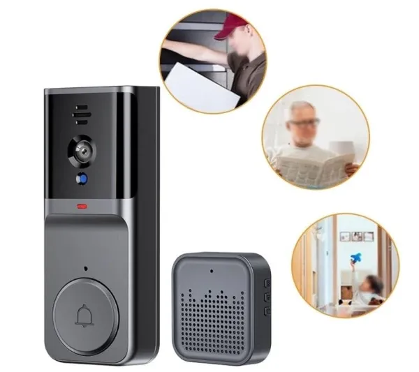 GEMBIRD KPS-M16,GMB Pametno WiFi Video Zvono 1080p sa kamerom, night vision opcija kamere,IPS Display Slika 3