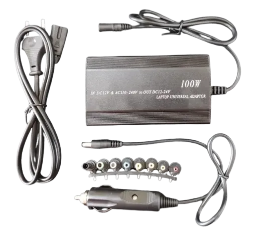 NPA-AC2D Gembird univerzalni laptop punjac AC/DC100W  Home+Car, adj. voltage, DC12V,AC240V to 12-24v Slika 4