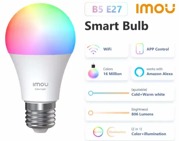 Imou Pametna sijalica B5 u boji CL1B-5-E27 Slika 2