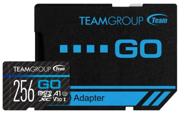 TEAM GROUP TeamGroup MICRO SDHC/SDXC 256GB GO UHS-I U3 V30, 100/50MB/s +SD Adapter TGUSDX256GU303 Slika 1