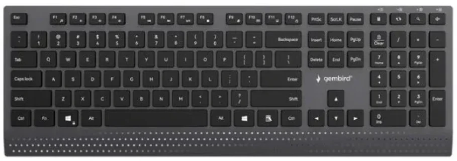 GEMBIRD KB-MCH-06 Multimedijalna Slim tastatura  US-international Slika 4
