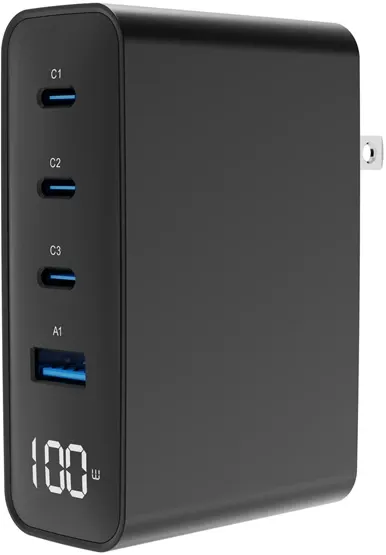 GEMBIRD TA-UC-1A3C-PD100-01-BK USB brzi punjac sa 4 porta Do 100 W Slika 3