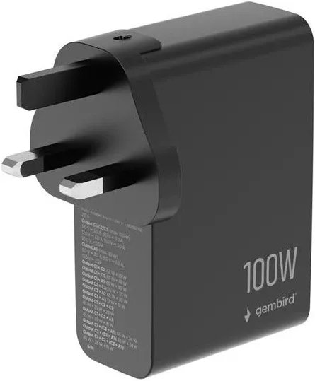 GEMBIRD TA-UC-1A3C-PD100-01-BK USB brzi punjac sa 4 porta Do 100 W Slika 6