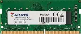 SO-DIMM DDR4 Memorija 8GB 3200MHz AData AD4S32008G22-SGN Slika 1
