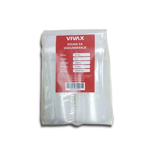 VIVAX HOME rolna za vakumiranje 120mm x 10m / 3 rolne Slika 1