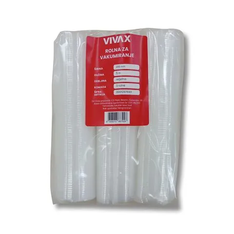 VIVAX HOME rolna za vakumiranje 200mm x 5m / 3 rolne Slika 1