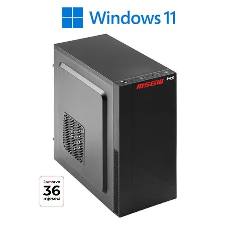 PC MSGW Basic R5 a114 R5-4600GE/16GB/512GB/W11H Slika 1