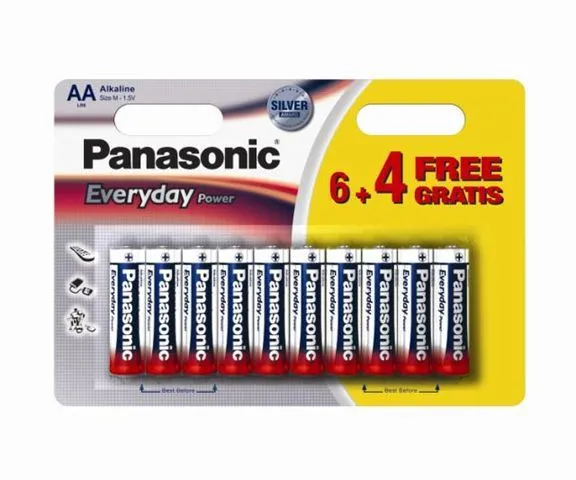 PANASONIC baterije LR6EPS/10BW-AA 10 kom 6+4F Alkalne Ever - Image 1