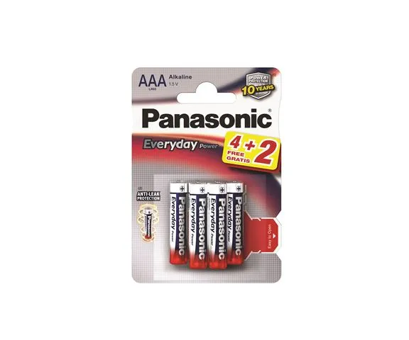 PANASONIC baterije LR03EPS/6BP -AAA 6kom Alkaline Everyday Power Slika 1