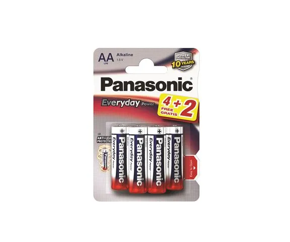 PANASONIC baterije LR6EPS/6BP -AA 6kom, Alkaline Everyday power- Slika 1