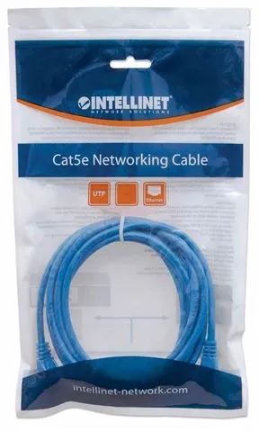 Kabl Intellinet Patch, Cat6 compatible, U/UTP, 1.5 m, plavi 342582 - Image 1