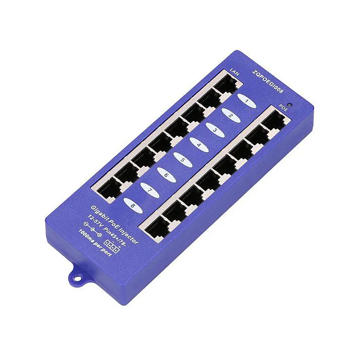 EXTRALINK POE INJECTOR 8 PORT GIGABIT Slika 1