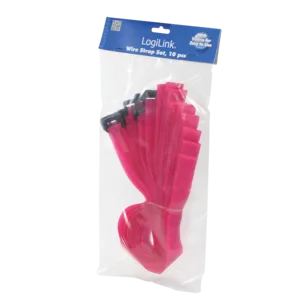 Logilink čičak trakice za vezivanje kablova 500x20mm, 10kom, pink Slika 2