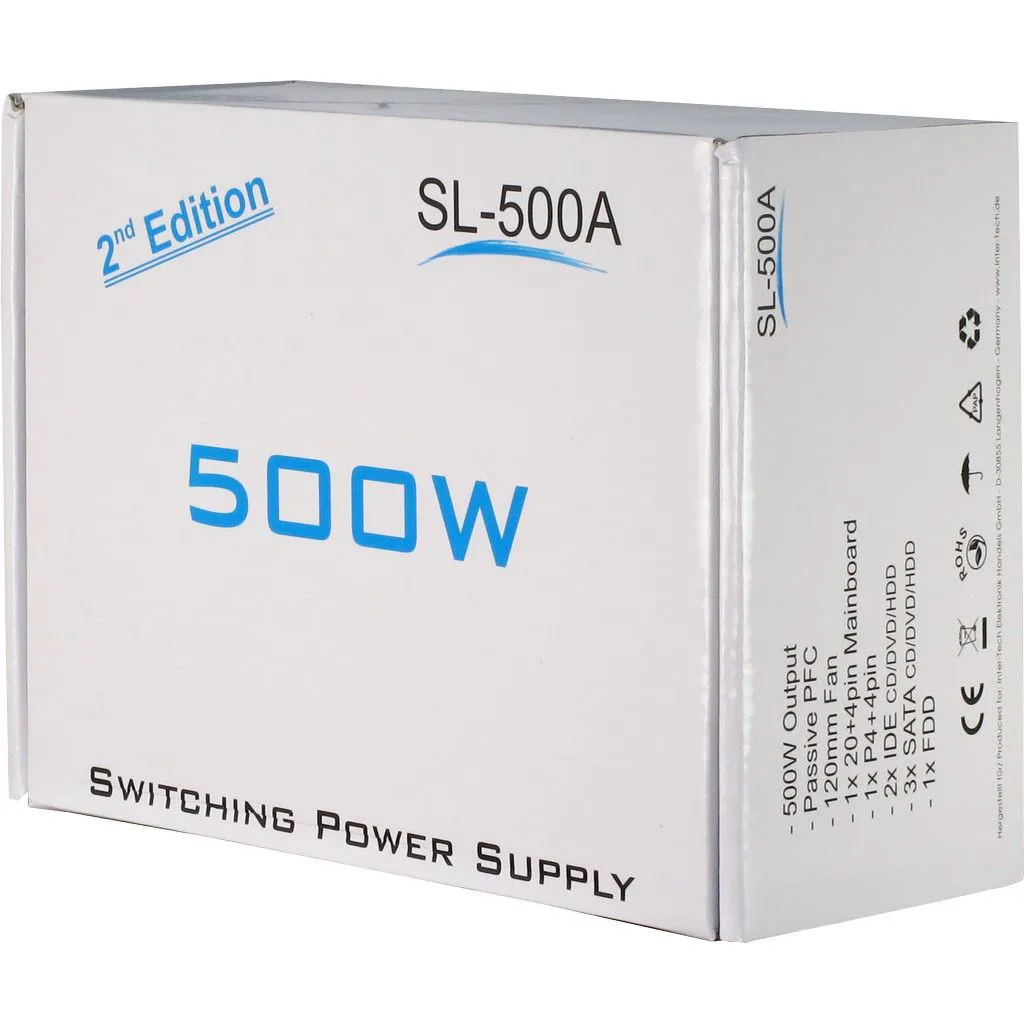 InterTech PSU SL-500W(A) ATX Slika 4