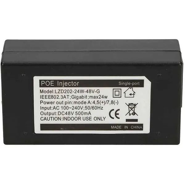 Extralink POE-48-24W-G 48V 24W 0.5A Gbit Power Adapter with AC Cable Slika 3