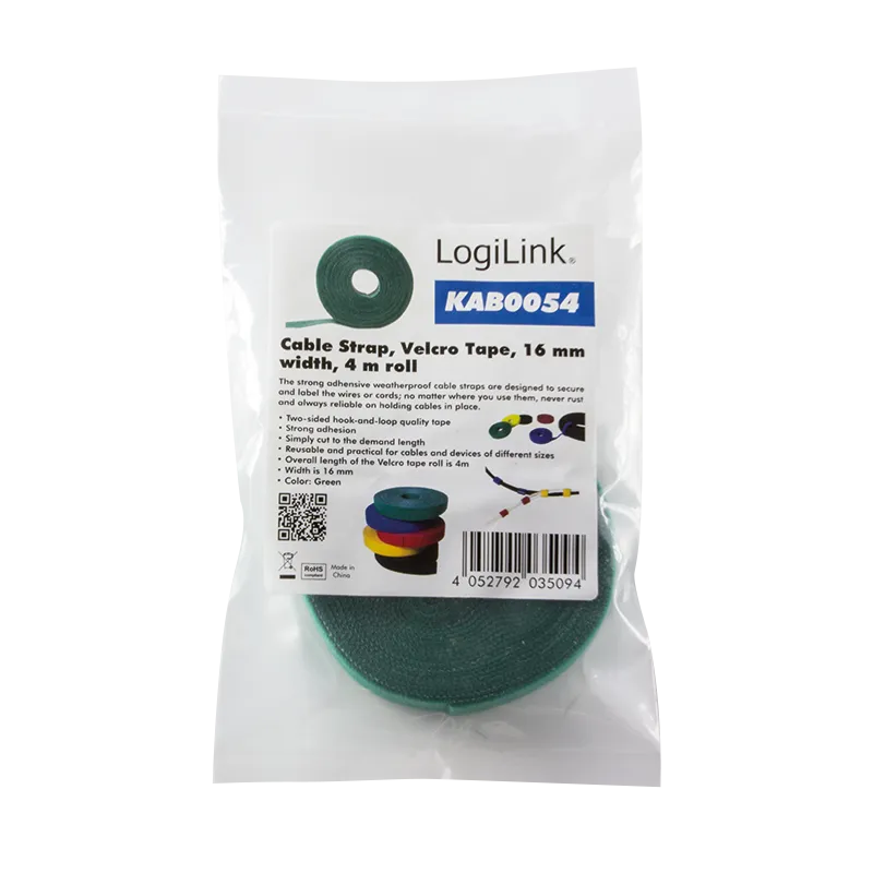 Logilink čičak traka, 4m, 16mm, zelena Slika 3