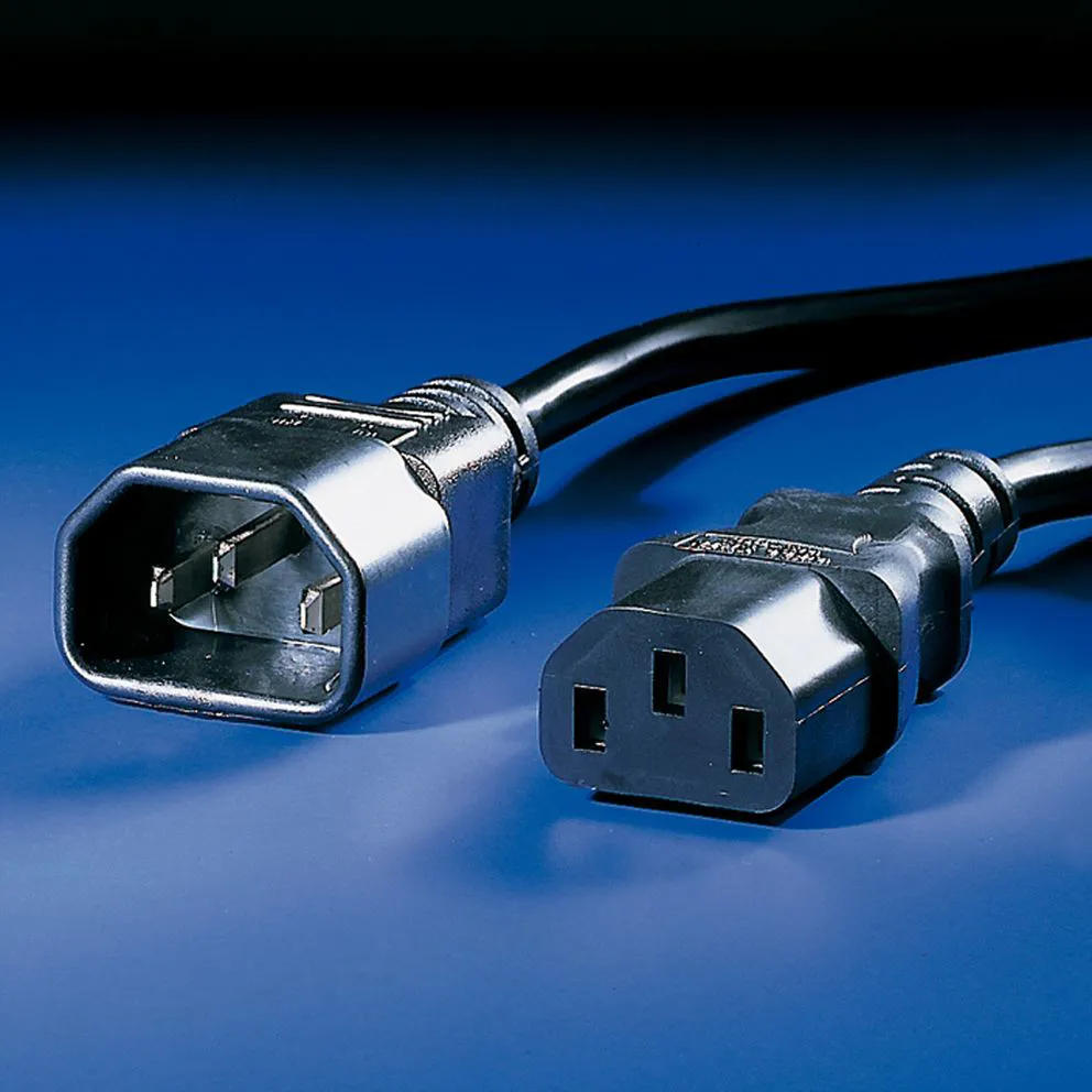 Secomp Roline Monitor Power Cable, IEC320 C14 - C13, black, 1.0m Slika 2