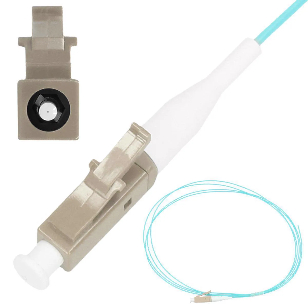 Extralink Pigtail LC/UPC MM OM3 50/125, 2.0m , Easy Strip Slika 1
