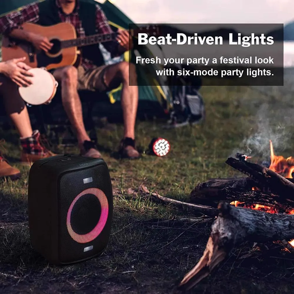 Doss BT zvučnik PartyBoom WB-382 v5.0 IPX5 snaga 70W Led svetla crni Slika 3