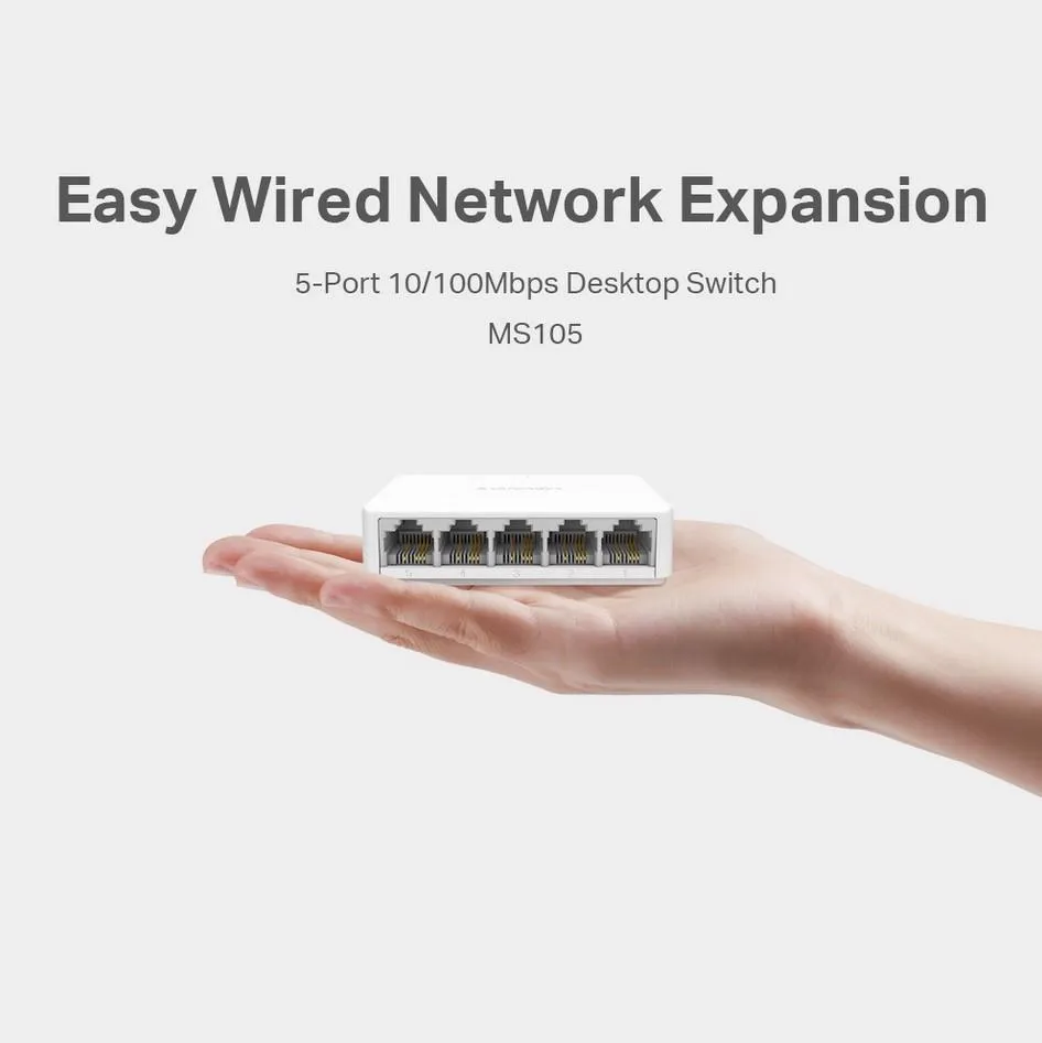 Mercusys MS105 v2.30, 5-port 10/100Mbps Desktop Switch Slika 2