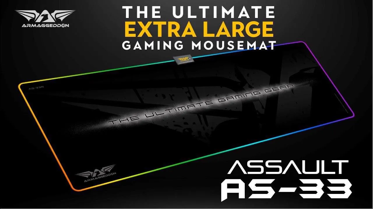 ARMAGGEDDON 27 AS-33R RGB XL Assault Gaming Mouse Mat Slika 3
