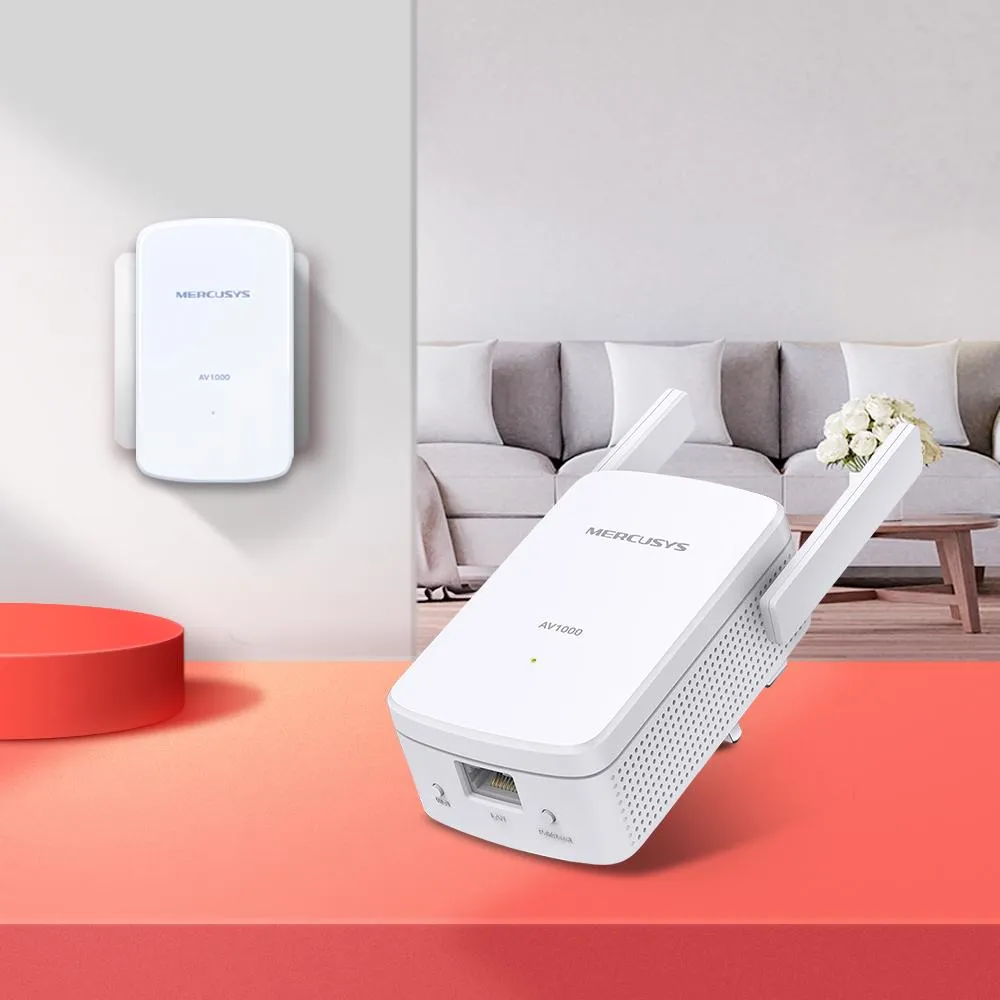 Mercusys MP510 KIT v1.2 AV1000 Gigabit Powerline Wi-Fi Kit Slika 4