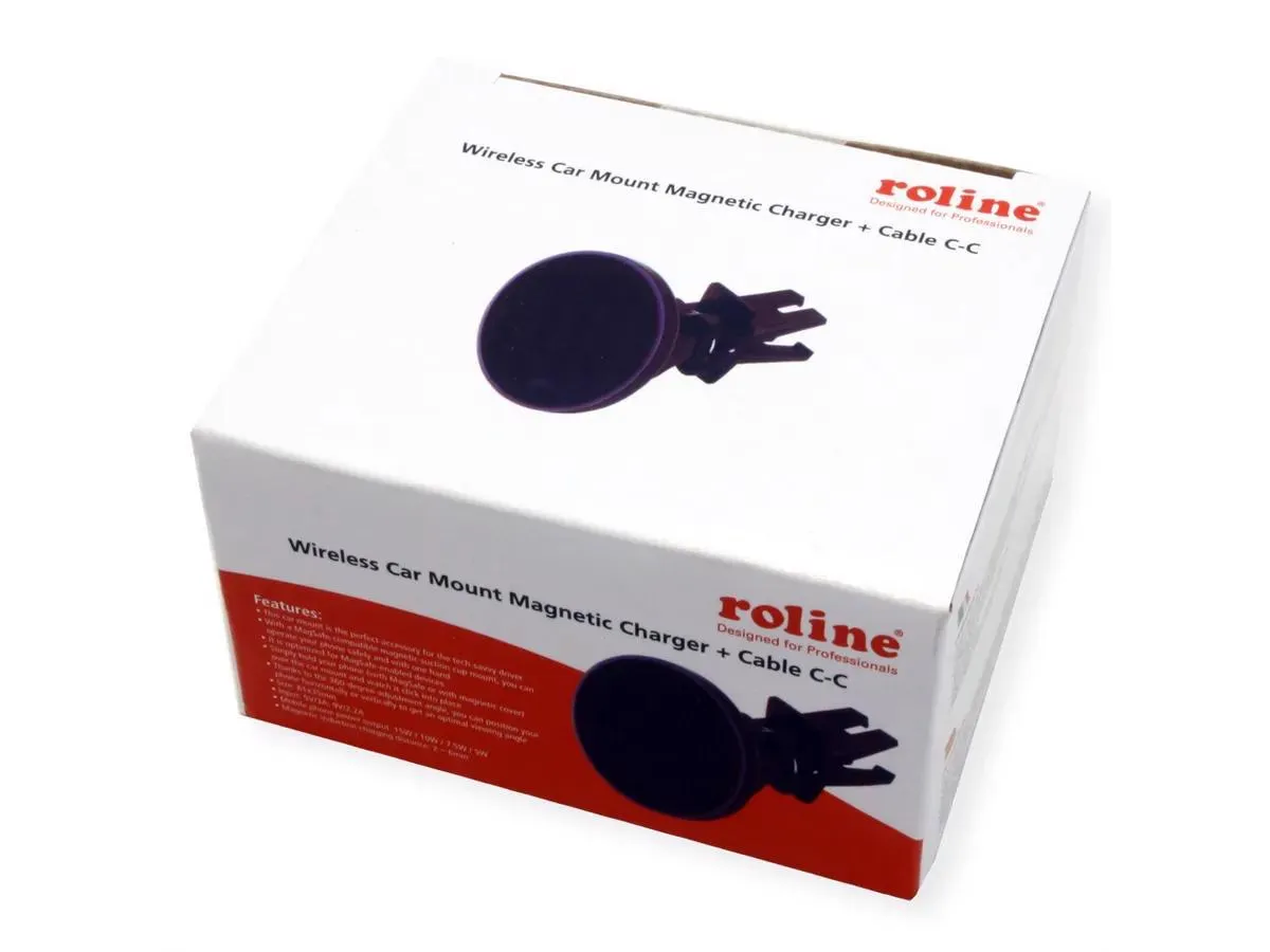 Roline Wireless Car Mount Charger Magnetic + USB cable C-C Slika 4
