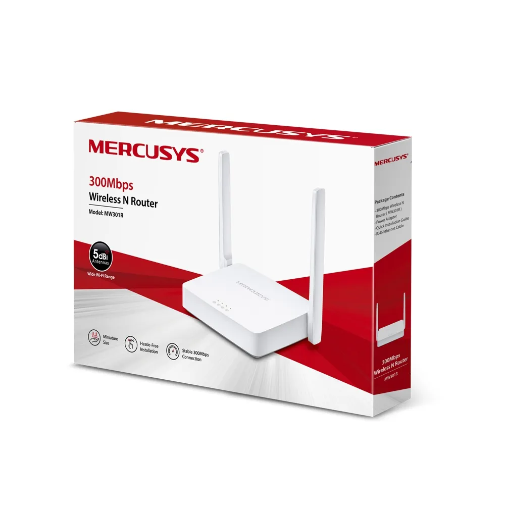 Mercusys MW301R v3.3, WiFi4 300Mbps Wireless N Router, 2 x 5dBi Slika 4