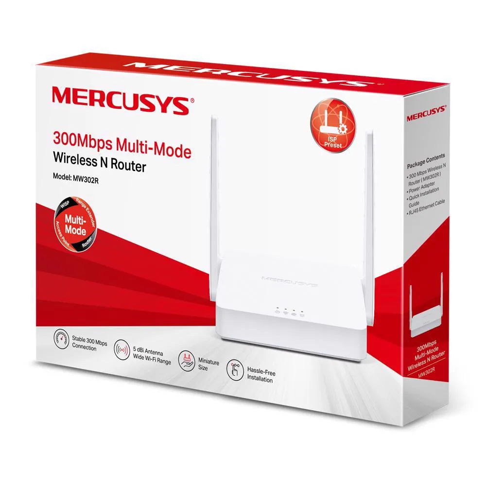 Mercusys MW302R v1.4,WiFi4 300Mbps Multi-Mode Wireless N Router Slika 4