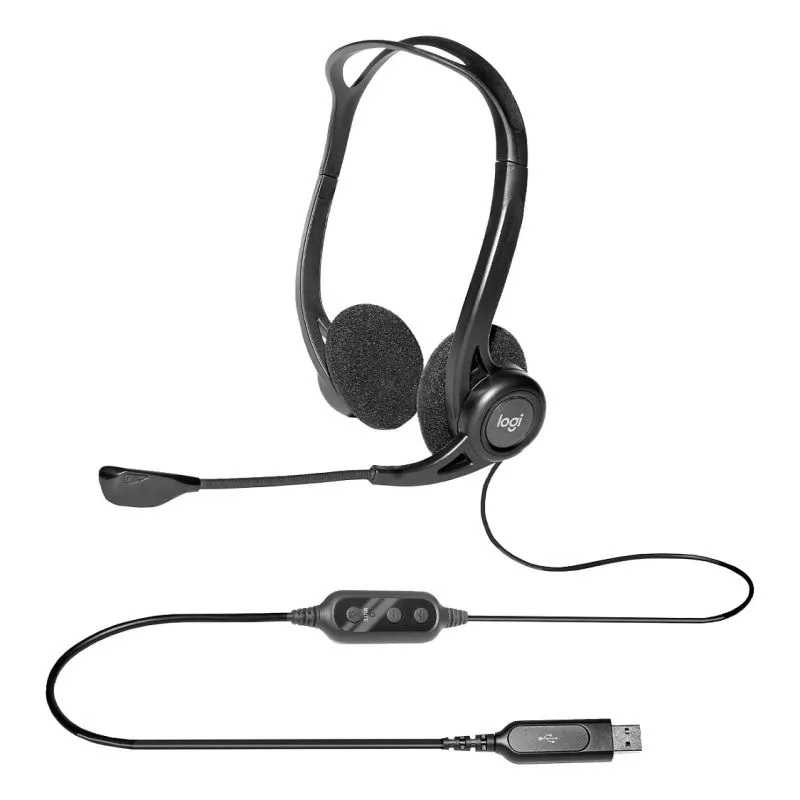 Slušalice Logitech PC960 USB Stereo Headset OEM Black, 981-000100 Slika 3
