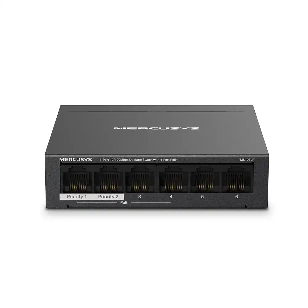 Svič 10/100 6-port Mercusys MS106LP/4-Port PoE+ Slika 1
