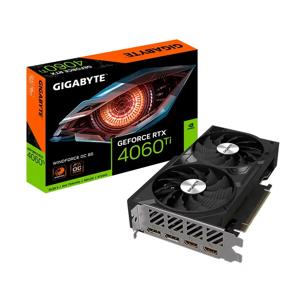 Grafička karta Gigabyte RTX 4060 Ti WINDFORCE OC GDDR6 8GB GV-N406TWF2OC-8GD 128 bit 2xDP/2xHDMI Slika 1