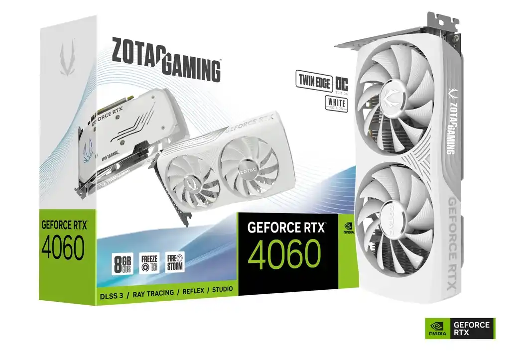 Grafička karta Zotac GAMING GeForce RTX 4060 Twin Edge OC White Edition 8GB DDR6 128 bit 3xDP/HDMI Slika 1