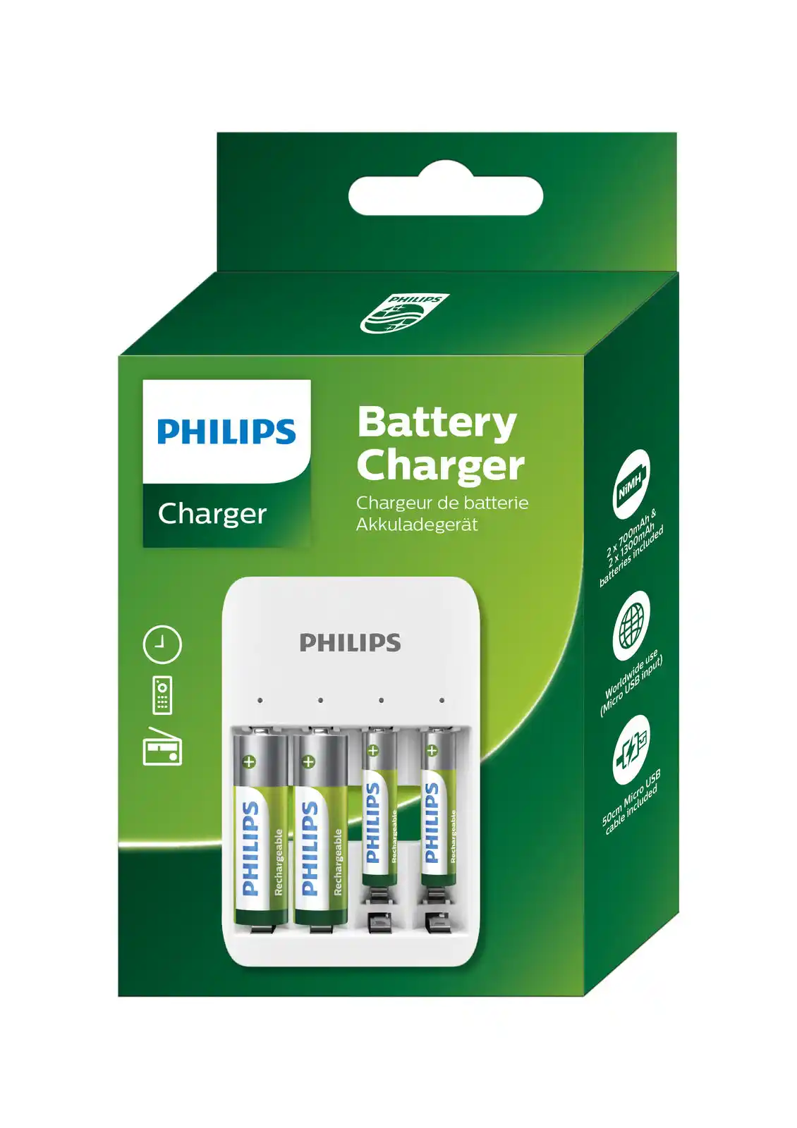 Punjač za baterije Philips AA/AAA na USB 4 porta - Image 1