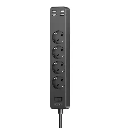 Produžni kabl XO WL10 4 utičnice + 4 USB 1.8m- Slika 1