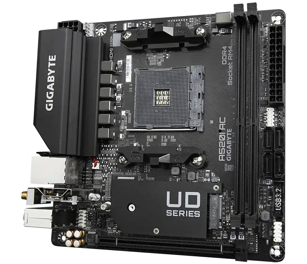 Matična ploča AM4 Gigabyte A520I AC 2xHDMI/DP/M.2/WIFI Slika 3