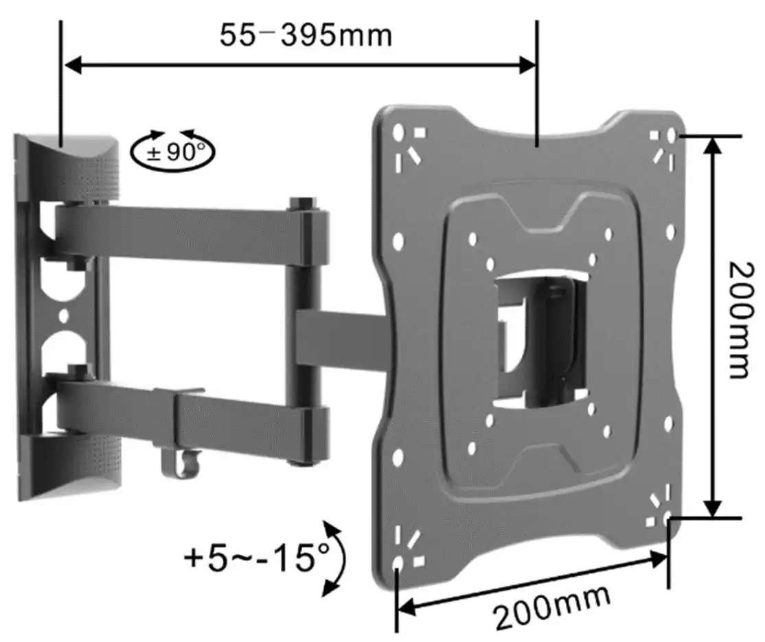 Nosač za TV Linkom 17-42/max vesa 200x200/30kg/zglobni Slika 1