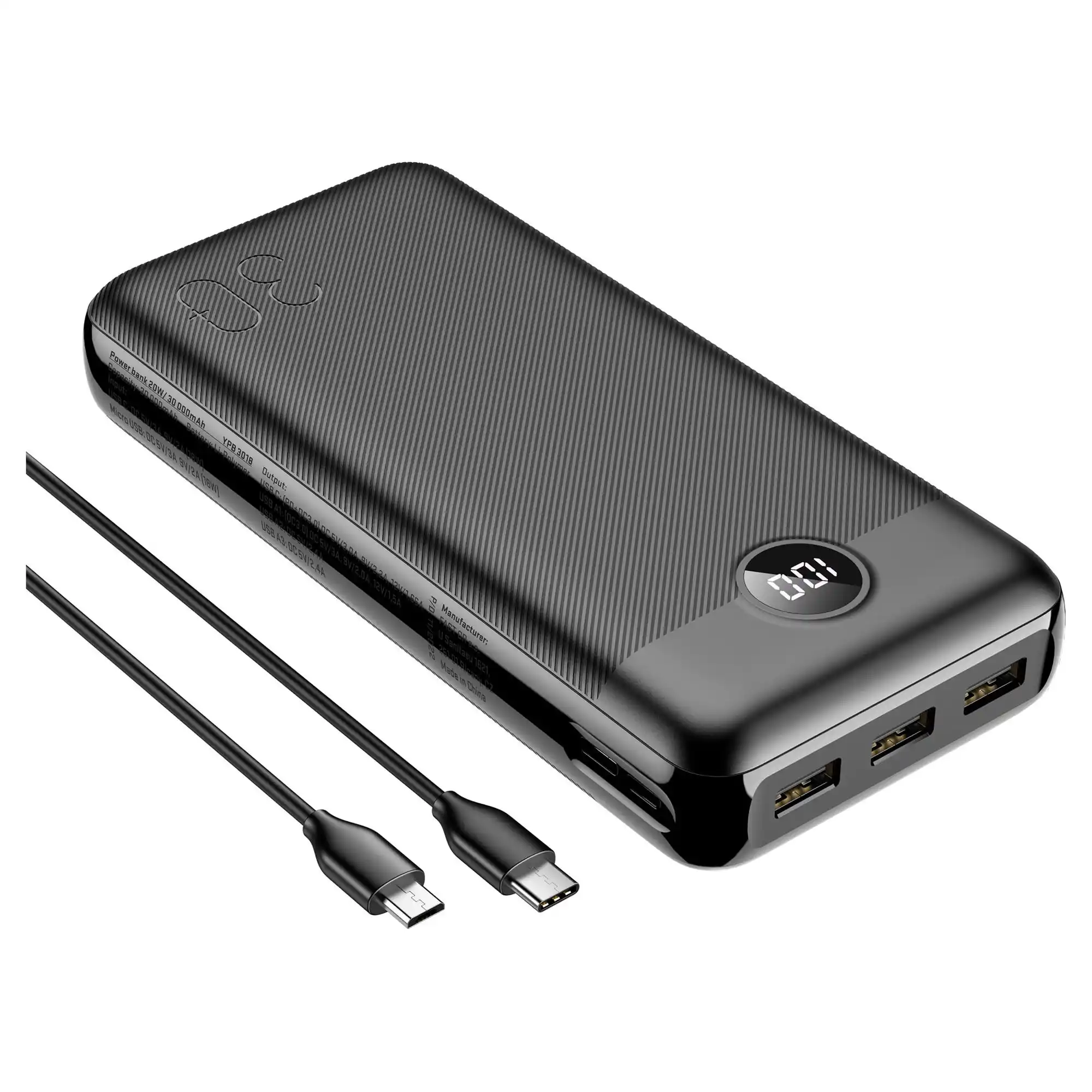 Power bank YENKEE YPB 3018 18W 30 000mAh Slika 4