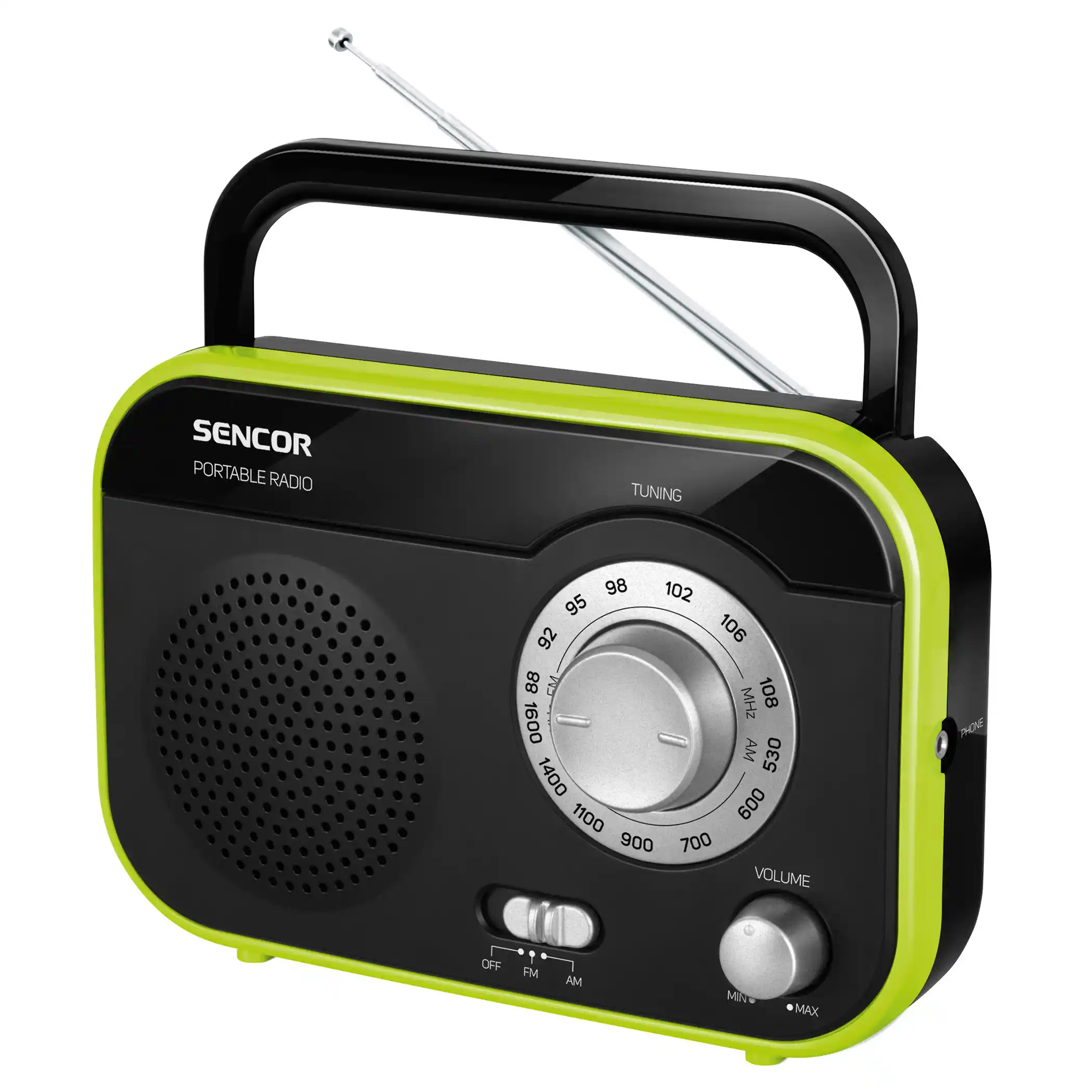 Radio SENCOR SRD 210 BGN crno/zeleni- Slika 1