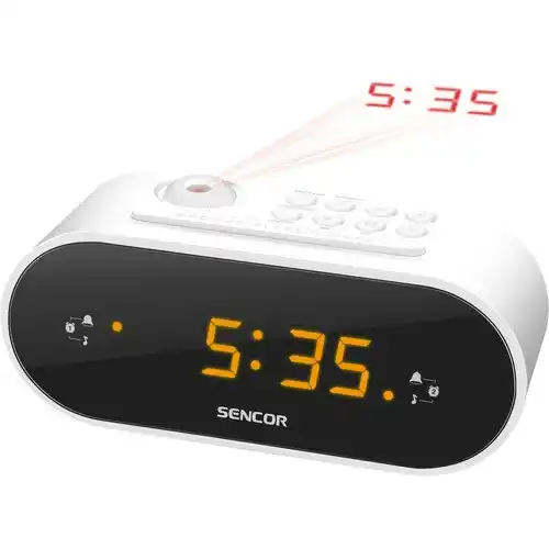 FM radio alarm sa projektorom vremena SENCOR SRC 3100 W beli Slika 1