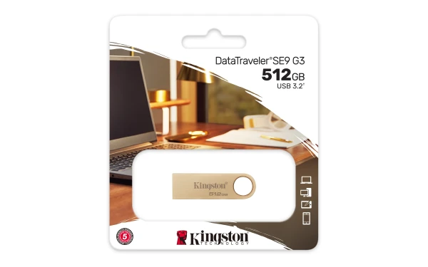USB Flash 515GB Kingston 3.0 DataTraveler DTSE9G3/512GB champagne Slika 3