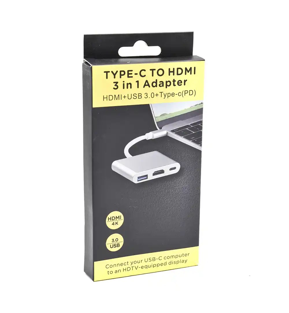 Adapter konverter Tip C - HDMI/USB 3.0/TIP C Kettz TCH-300 Slika 2