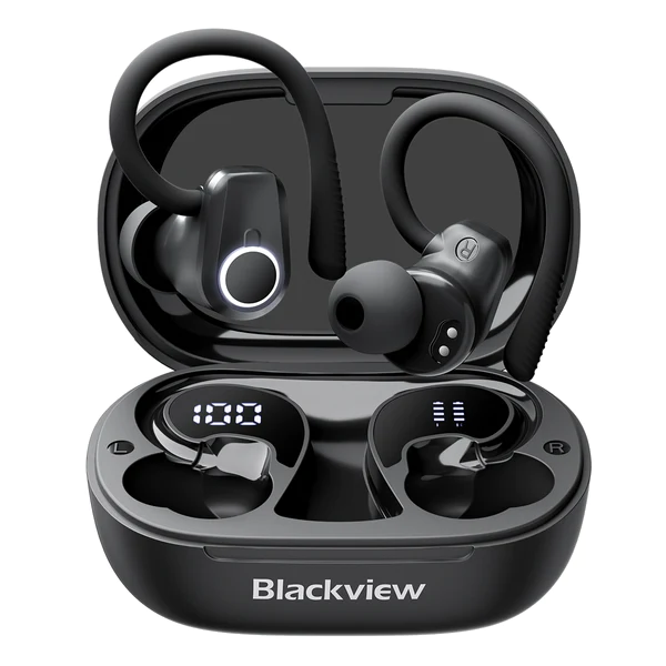 Bežične slušalice sa zakačkom za uši Blackview AirBuds 60 Black/BT 5.3/USB Type-C/IPX4 Slika 1